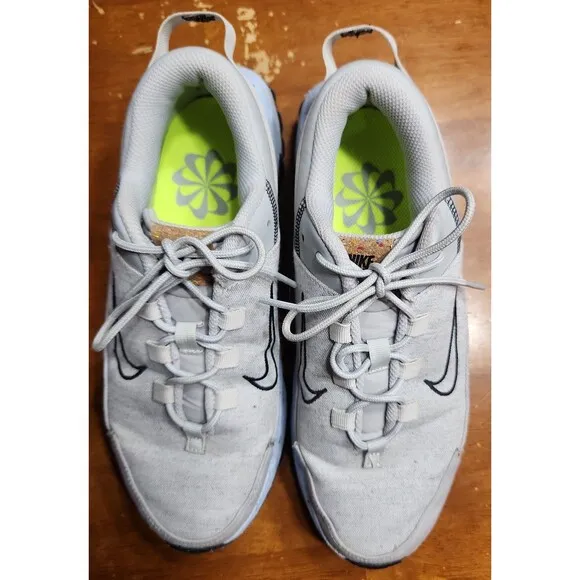Nike Crater Remixa Shoes Sneakers Gray Fog/Black/Blue DA1468-001 Women 8.5 Men 7