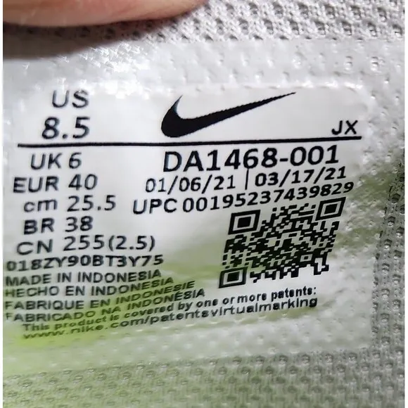 Nike Crater Remixa Shoes Sneakers Gray Fog/Black/Blue DA1468-001 Women 8.5 Men 7