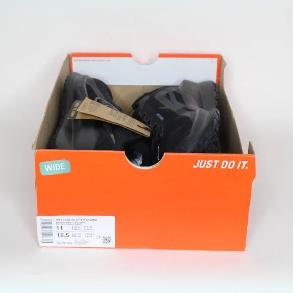 Nike Downshifter 13 Black Anthracite Running Shoes Men's Size 11 W FJ1284-002