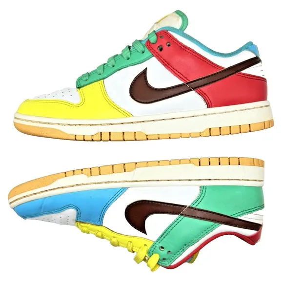 Nike Dunk Low Free 99 GS Womens 8 CZ2496-100 Sports Performance Basketball Color