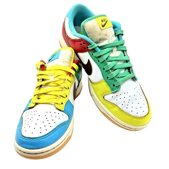 Nike Dunk Low Free 99 GS Womens 8 CZ2496-100 Sports Performance Basketball Color