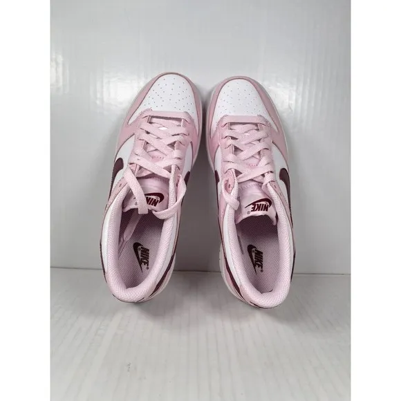 Nike Dunk Low Pink Foam Red White GS Sz 5.5Y/7W CW1590-601 IN HAND READY TO SHIP