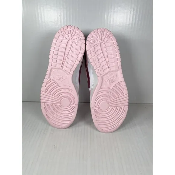 Nike Dunk Low Pink Foam Red White GS Sz 5.5Y/7W CW1590-601 IN HAND READY TO SHIP
