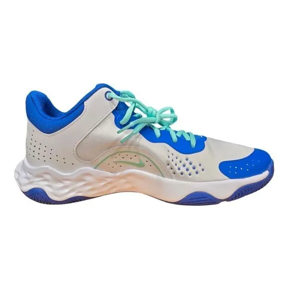 NIKE FLY BY MID 3 Basketball Shoes White Blue Sneakers DD9311-102 Mens Size 13