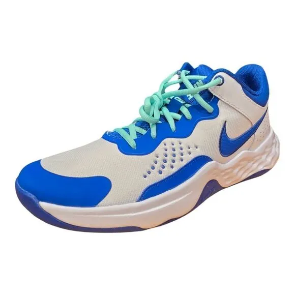 NIKE FLY BY MID 3 Basketball Shoes White Blue Sneakers DD9311-102 Mens Size 13