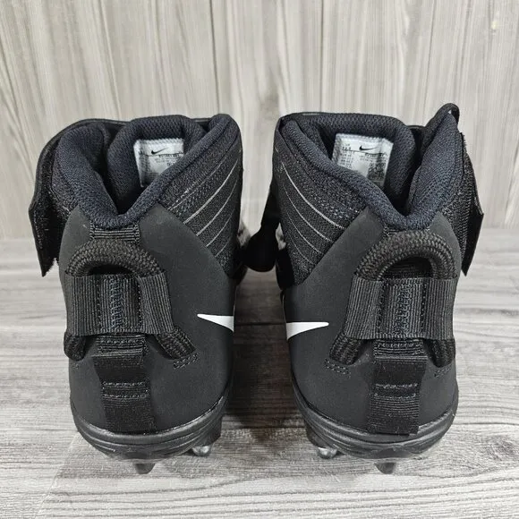 Nike Force Savage Pro 2 Football Blavk/White Cleats - Men's Size 13.5