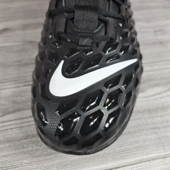 Nike Force Savage Pro 2 Football Blavk/White Cleats - Men's Size 13.5
