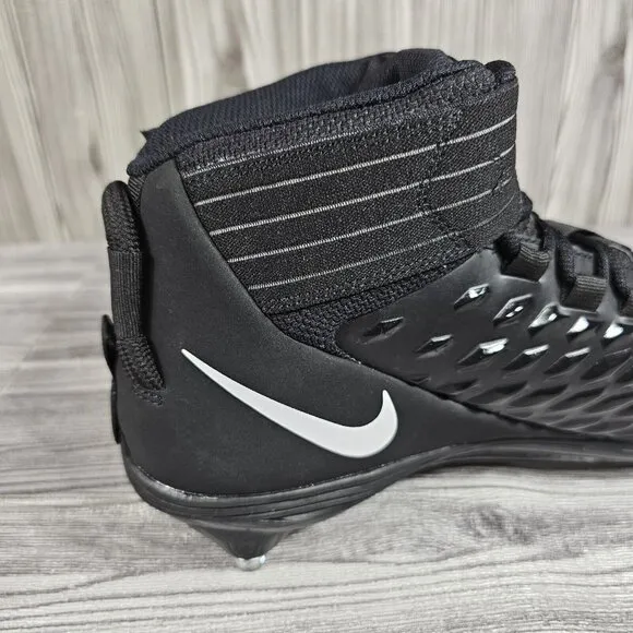 Nike Force Savage Pro 2 Football Blavk/White Cleats - Men's Size 13.5