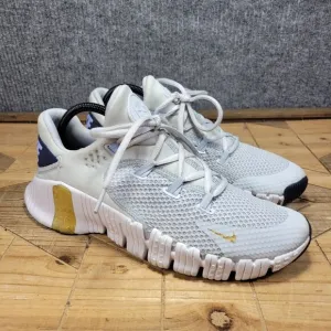 Nike Free Metcon 4 Women's Size 8 Cross Training Gym Shoes Pure Platinum Gold