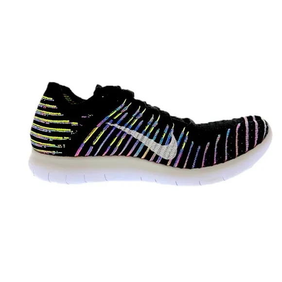 Nike Free RN Flyknit Multicolor Featuring Blue Lagoon Size 6.5