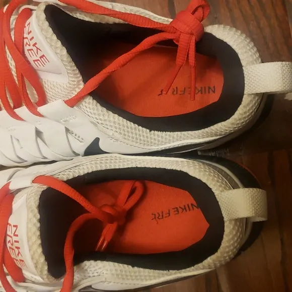 Nike Free Trainer White Black Red gym training athletic sneakers shoes 11.5