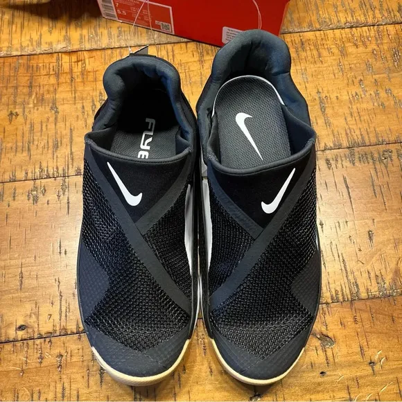 NIKE‎ Go FlyEase  Black White Easy On/Off Shoes DR5540 002