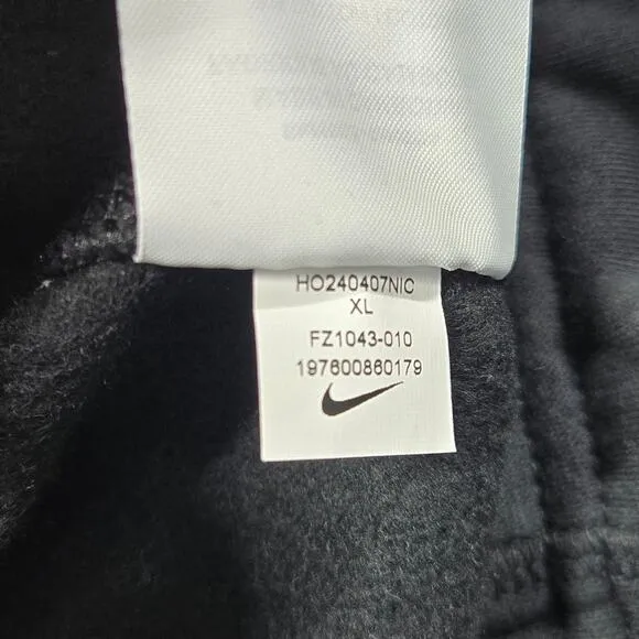 Nike Ja Morant Basketball Fleece Sweatpants XL (36x29.5) FZ1043-010 Black White
