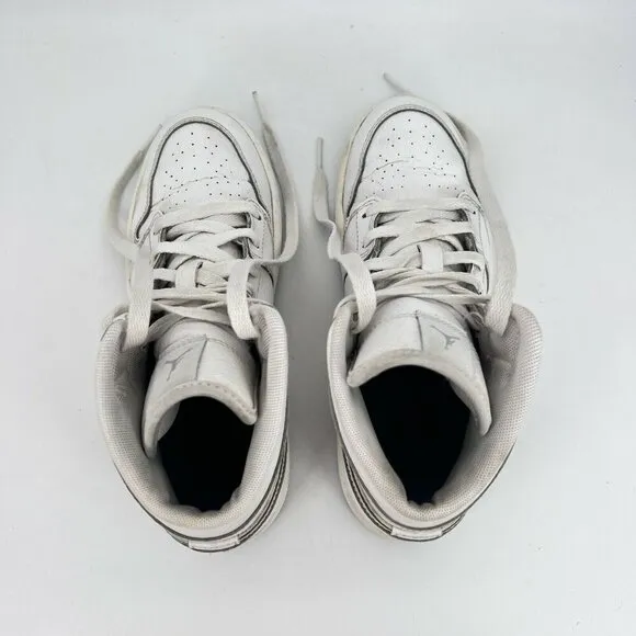 Nike Jordan 1 Phat White Wolf Grey Youth Sneaker Shoes 364772 102 Size 3 Y