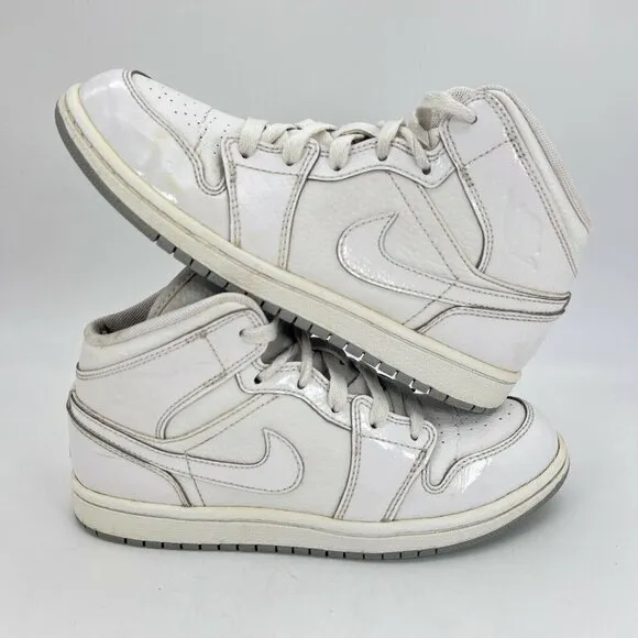 Nike Jordan 1 Phat White Wolf Grey Youth Sneaker Shoes 364772 102 Size 3 Y