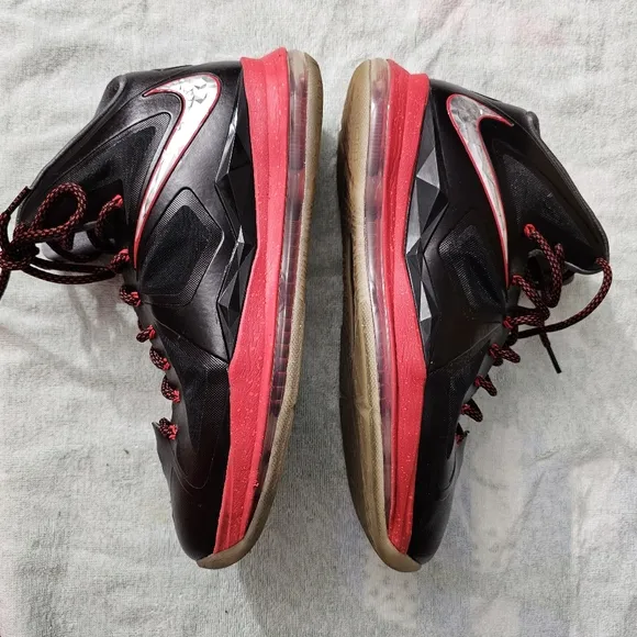 Nike LeBron James 10  &quot;Pressure&quot; Basketball Shoes Sneakers Men's Size 12.5, VGUC