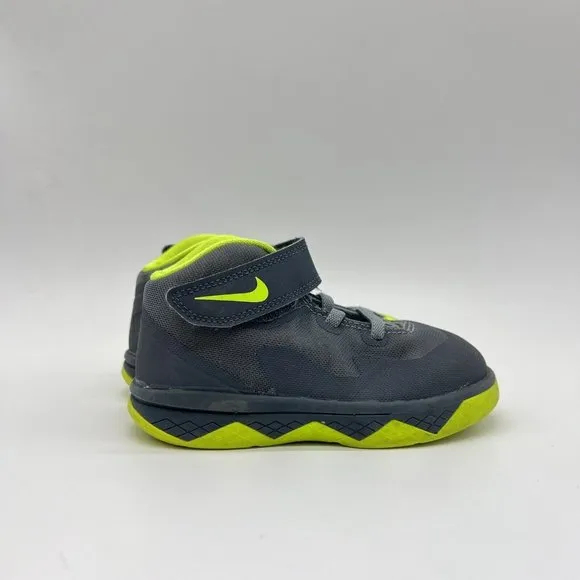 Nike LeBron‎ Soldier  8 TD Magnet Grey Volt Size 8c Shoes 653647-002 Used