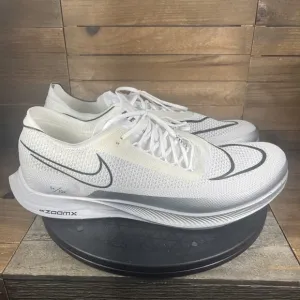 Nike Mens 14 ZoomX Streakfly Racing Shoes White/Metallic Silver/Black DJ6566-101