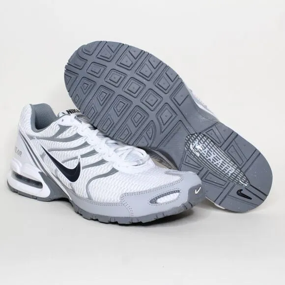 Nike Men's Air Max Torch 4 White Wolf Gray Running &amp; Training Shoes Size 8