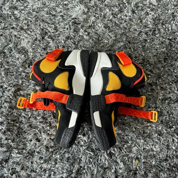 Nike mens Air Raid Black and Orange Shoes