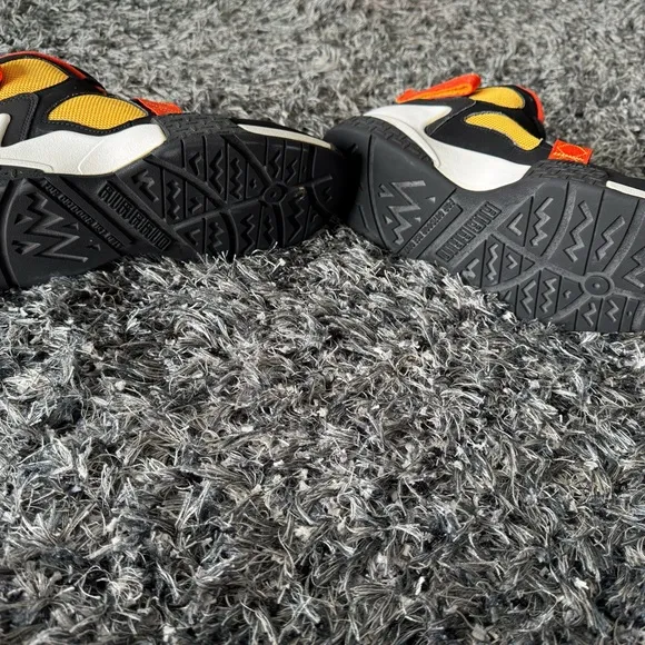 Nike mens Air Raid Black and Orange Shoes