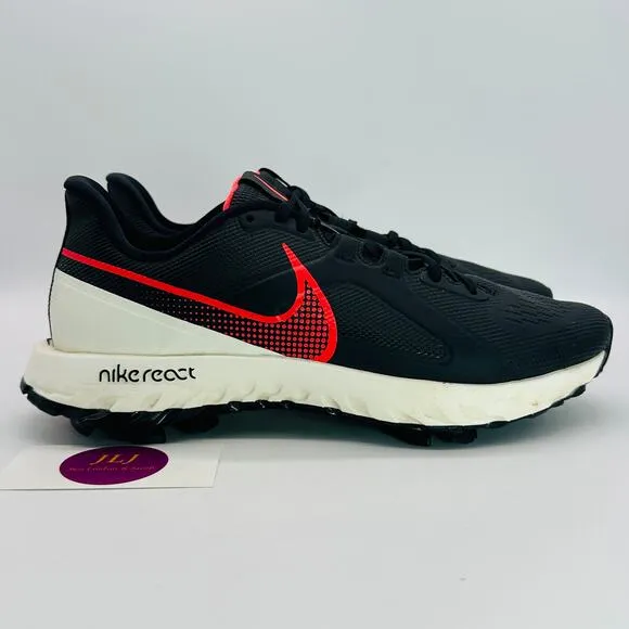 Nike Men's React Infinity Pro Black Crimson Golf Shoes CT6621-002 Size 9 Wide