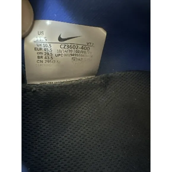 Nike Mens React Infinity Run FK 2 CZ3602-400 Blue Running Shoes Sneakers Sz 11.5