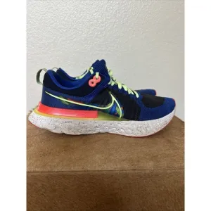 Nike Mens React Infinity Run FK 2 CZ3602-400 Blue Running Shoes Sneakers Sz 11.5