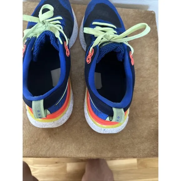 Nike Mens React Infinity Run FK 2 CZ3602-400 Blue Running Shoes Sneakers Sz 11.5