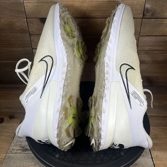 Nike Mens Size US 14 Air Zoom Infinity Tour Golf Shoes White Lace Up Sneakers