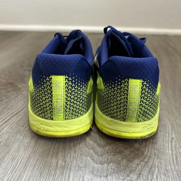 Nike Metcon 4 Men’s 10 Shoes Blue Green Cross Training Gym Sneakers AH7453-701