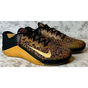 Nike Metcon 6 Leopard Print Athletic Shoes Sneakers‎ Size Women's 13/Men's 11.5