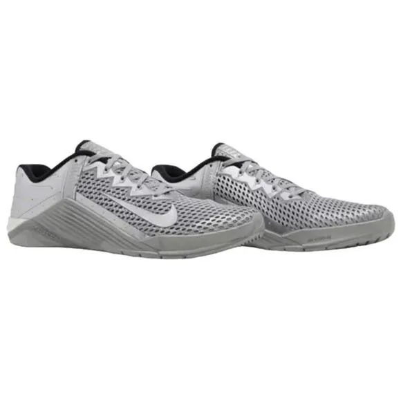 Nike Metcon 6 Premium Metallic Silver Training Shoes Sz 7