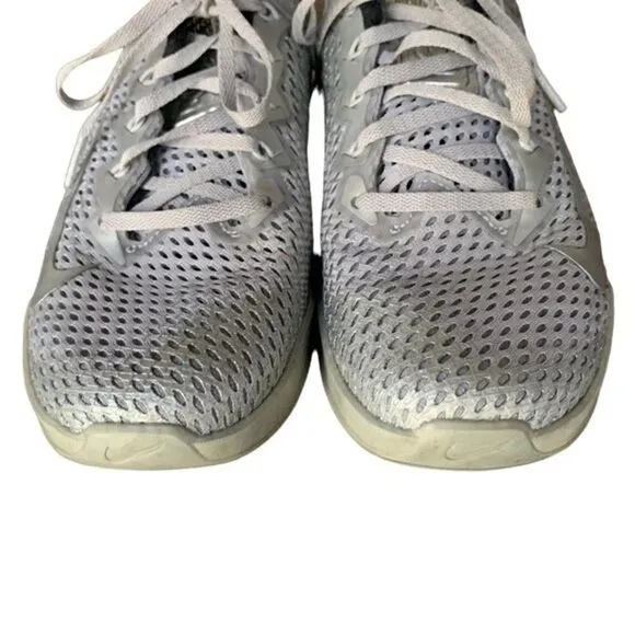 Nike Metcon 6 Premium Metallic Silver Training Shoes Sz 7