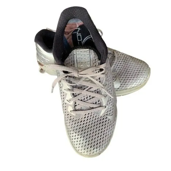 Nike Metcon 6 Premium Metallic Silver Training Shoes Sz 7
