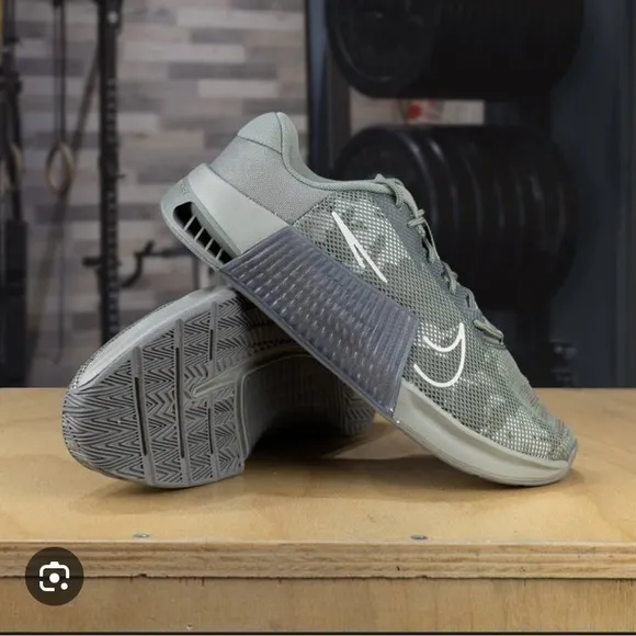 Nike Metcon 9 AMP Dark Stucco Camo White Gym Training  CrossFit Shoes Sz 10.5 🔥