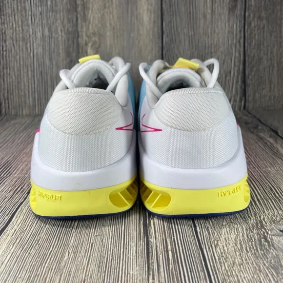 Nike Metcon 9 White/Fierce Pink/Deep Royal Blue Yellow mens 15 DZ2617-102