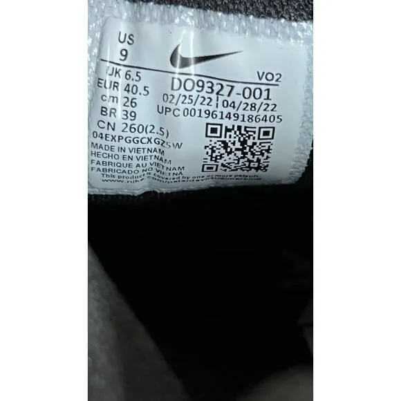 Nike Metcon Cross Training Shoes Womens size 9 Black