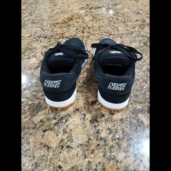 Nike Mogan Jr Kids Athletic Comfort Skater Shoes 312279 Black Suede Y2K 2007 4.5