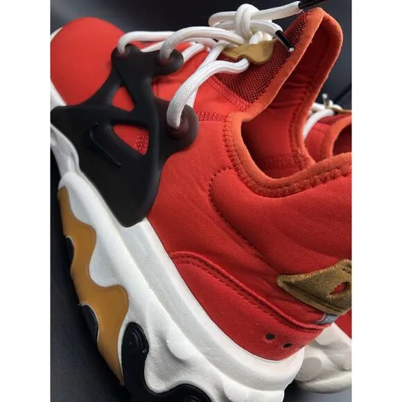 Nike React Presto Tomato Tornado Habanero Red Mens 11 Running Shoes AV2605-600