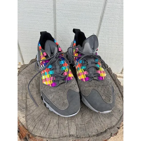 Nike React Sertu Men's Athletic Shoes, Gray / Multi-Colored, Sz 9