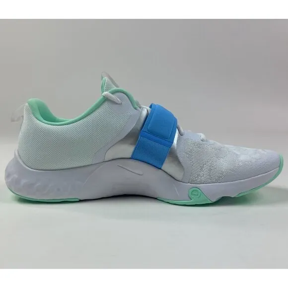 Nike Renew In-Season TR 12 Womens Size 12 White Blue Training Shoes DD9301-100
