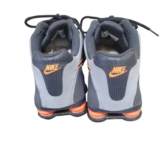 Nike Shox Turbo 2009 Grey Orange 325183-006 Running Shoes Men Size 9.5 RARE