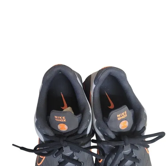 Nike Shox Turbo 2009 Grey Orange 325183-006 Running Shoes Men Size 9.5 RARE