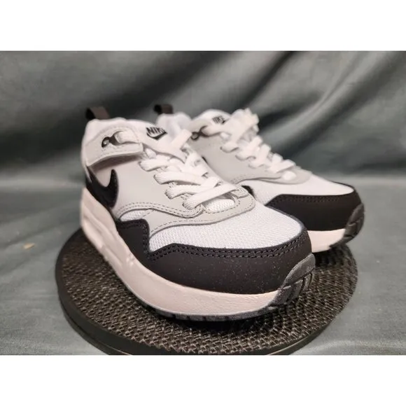 Nike Toddlers Air Max 1 Easyon (PS) Sneakers White Black Size 6 NEW IN BOX!