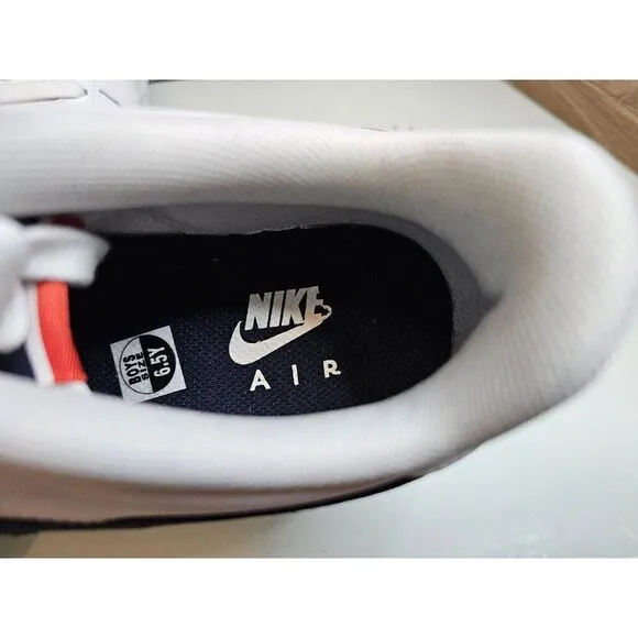 Nike women Air Force 1 low LV8 Ribbon White Shoes Size 8 GS 6.5Y