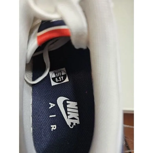 Nike women Air Force 1 low LV8 Ribbon White Shoes Size 8 GS 6.5Y