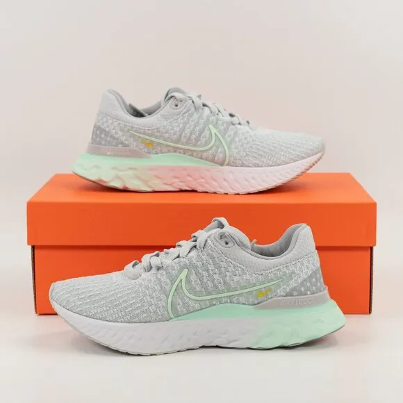Nike Women's React Infinity Run Flyknit 3 'Pure Platinum Mint Foam' DD3024-007