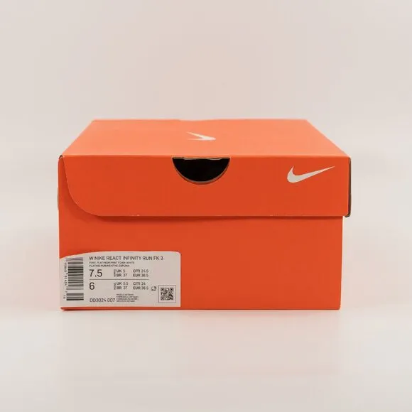 Nike Women's React Infinity Run Flyknit 3 'Pure Platinum Mint Foam' DD3024-007