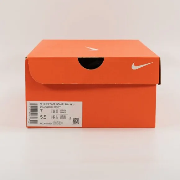 Nike Women's React Infinity Run Flyknit 3 'Pure Platinum Mint Foam' DD3024-007
